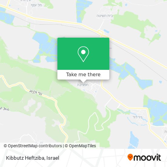 Kibbutz Heftziba map