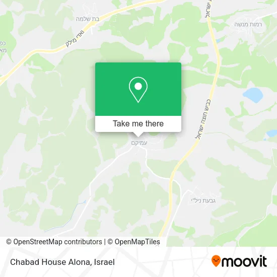 Карта Chabad House Alona