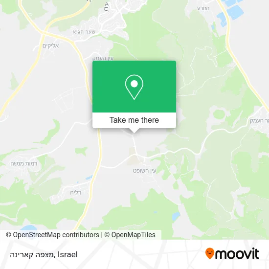 Карта מצפה קארינה