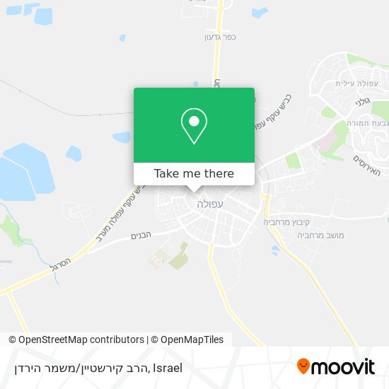 Карта הרב קירשטיין/משמר הירדן