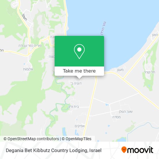 Degania Bet Kibbutz Country Lodging map