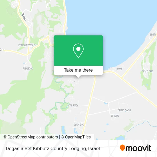 Карта Degania Bet Kibbutz Country Lodging