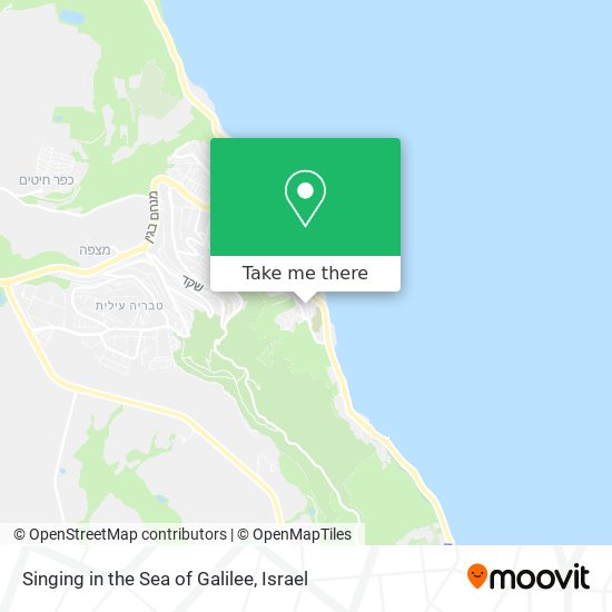 Singing in the Sea of Galilee map