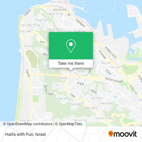 Карта Haifa with Fun