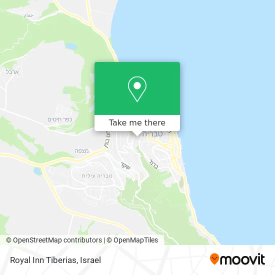 Карта Royal Inn Tiberias