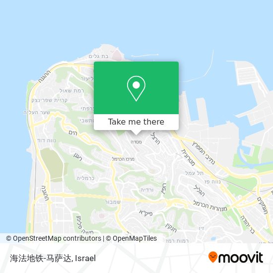 海法地铁-马萨达 map