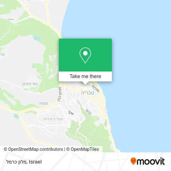 Карта מלון כרמל