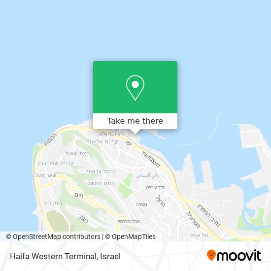 Haifa Western Terminal map