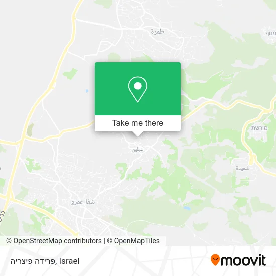 Карта פרידה פיצריה