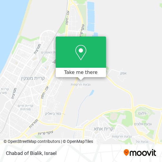 Chabad of Bialik map