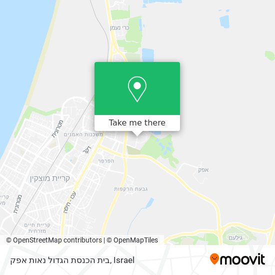 Карта בית הכנסת הגדול נאות אפק