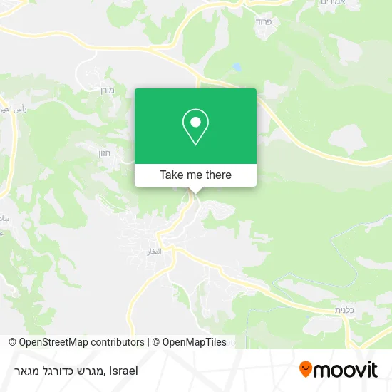 Карта מגרש כדורגל מגאר
