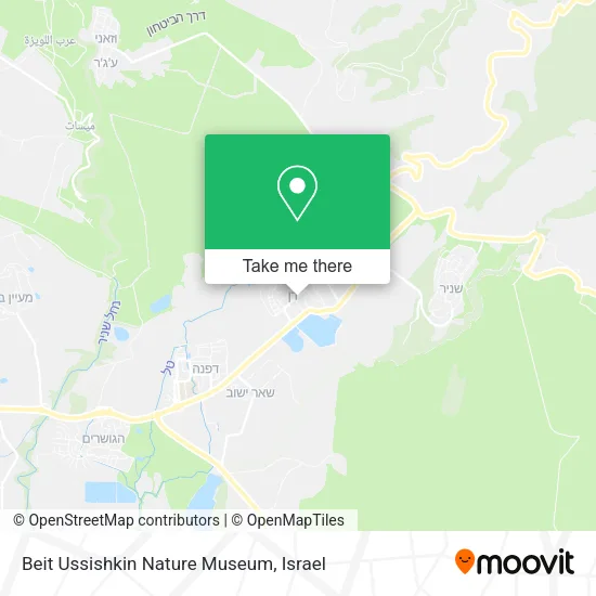 Карта Beit Ussishkin Nature Museum