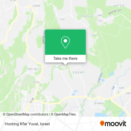 Карта Hosting Kfar Yuval