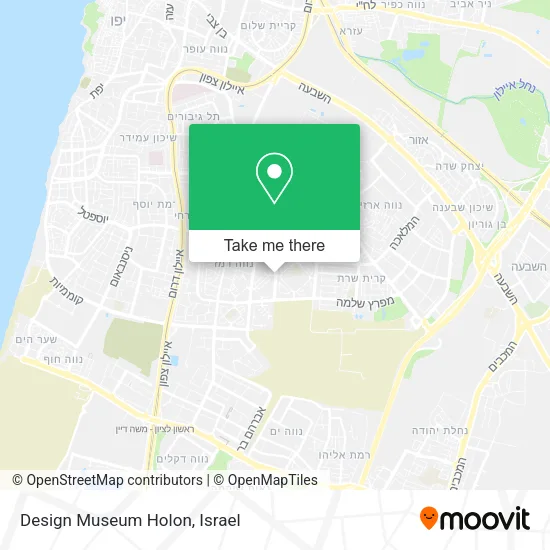 Карта Design Museum Holon