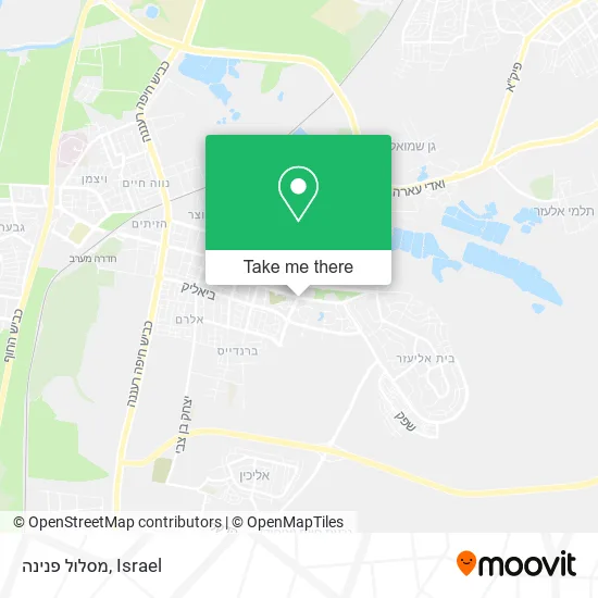Карта מסלול פנינה