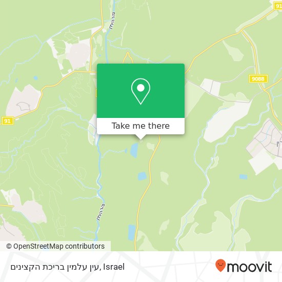 עין עלמין בריכת הקצינים map