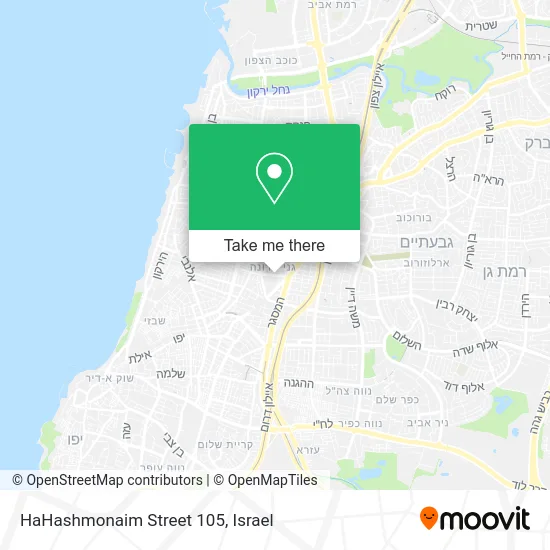 HaHashmonaim Street 105 map