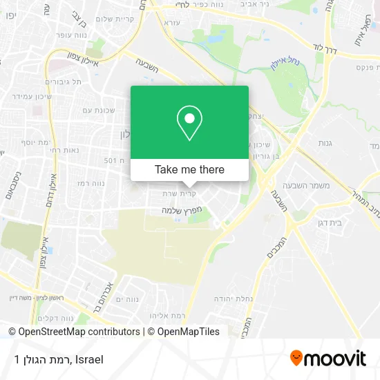 Карта רמת הגולן 1