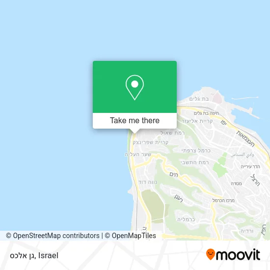 Карта גן אלכס