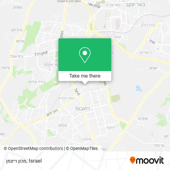Карта מכון וייצמן