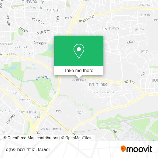 Карта הורד רמת פנקס