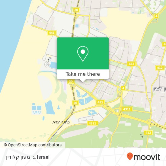 גן מעון קלודין map