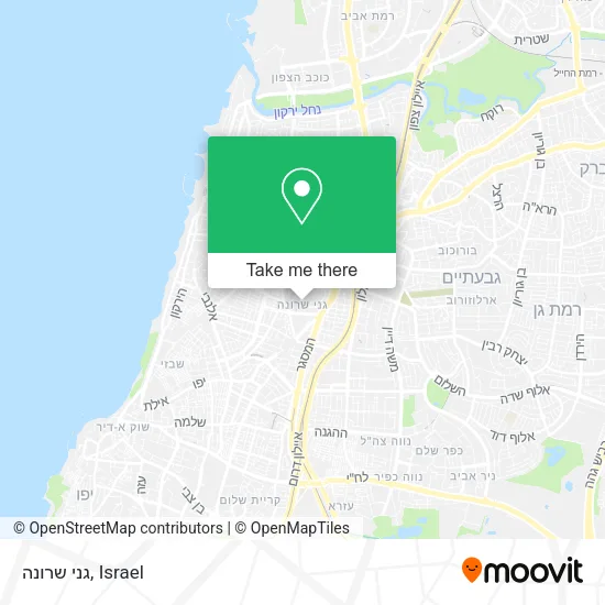 Карта גני שרונה