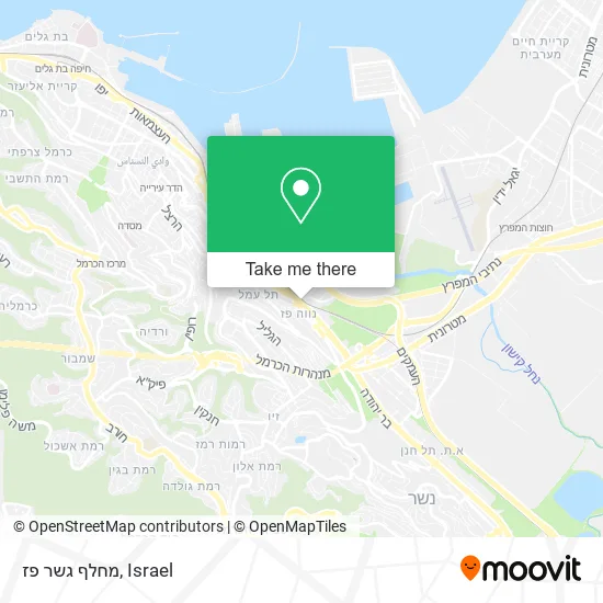 Карта מחלף גשר פז