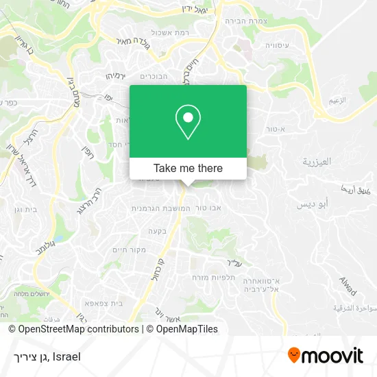 Карта גן ציריך