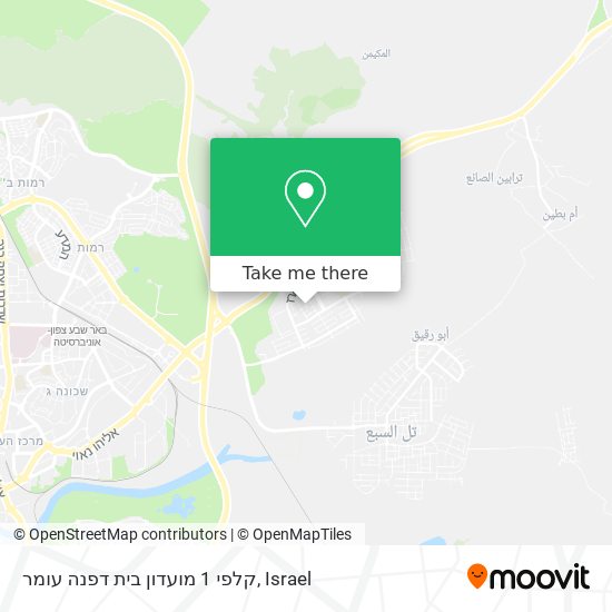 קלפי 1 מועדון בית דפנה עומר map