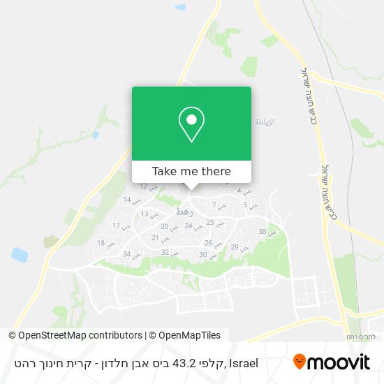 קלפי 43.2 ביס אבן חלדון - קרית חינוך רהט map