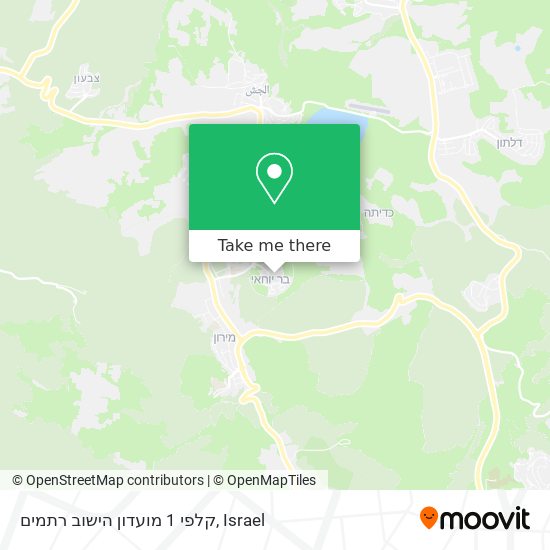 קלפי 1 מועדון הישוב רתמים map