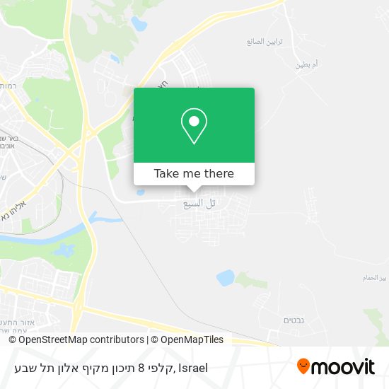 Карта קלפי 8 תיכון מקיף אלון תל שבע