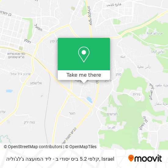 קלפי 5.2 ביס יסודי ב - ליד המועצה ג'לג'וליה map