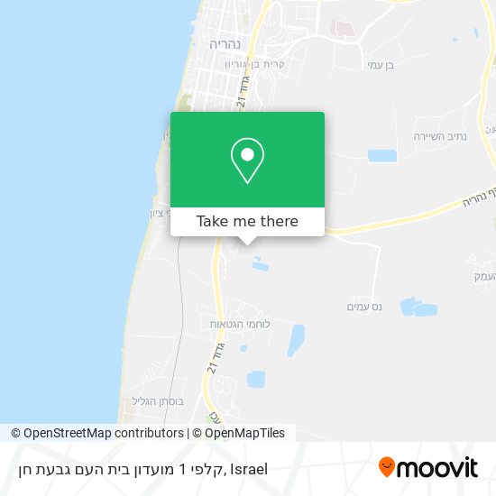 קלפי 1 מועדון בית העם גבעת חן map