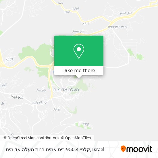 קלפי 950.4 ביס אמית בנות מעלה אדומים map