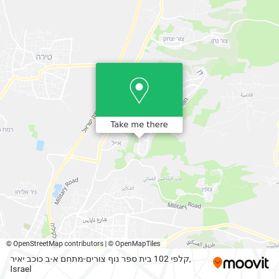 קלפי 102 בית ספר נוף צורים-מתחם א-ב כוכב יאיר map