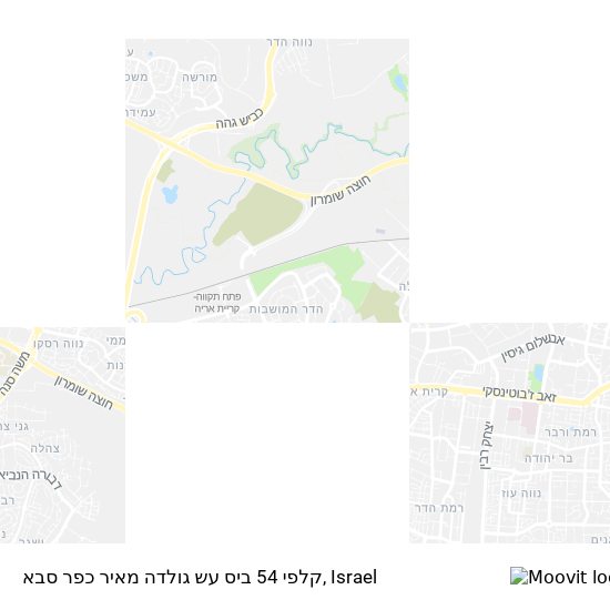 קלפי 54 ביס עש גולדה מאיר כפר סבא map