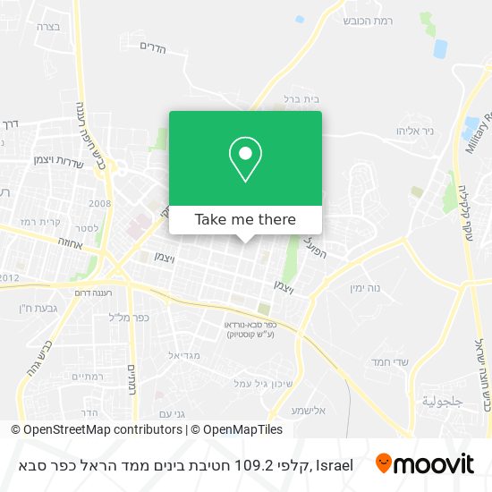 Карта קלפי 109.2 חטיבת בינים ממד הראל כפר סבא