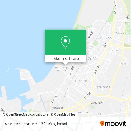 קלפי 130 ביס גורדון כפר סבא map