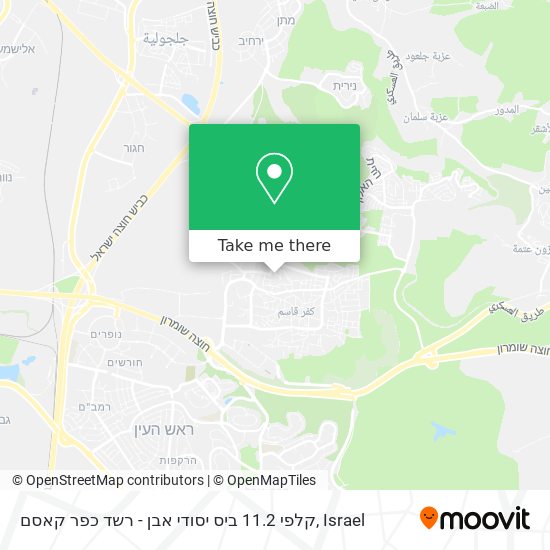 קלפי 11.2 ביס יסודי אבן - רשד כפר קאסם map