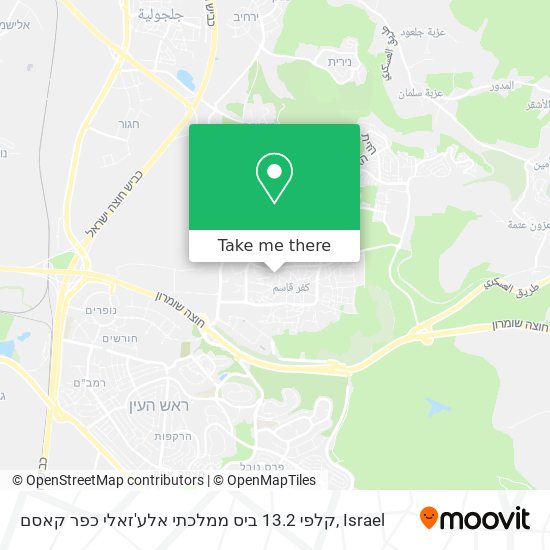 קלפי 13.2 ביס ממלכתי אלע'זאלי כפר קאסם map