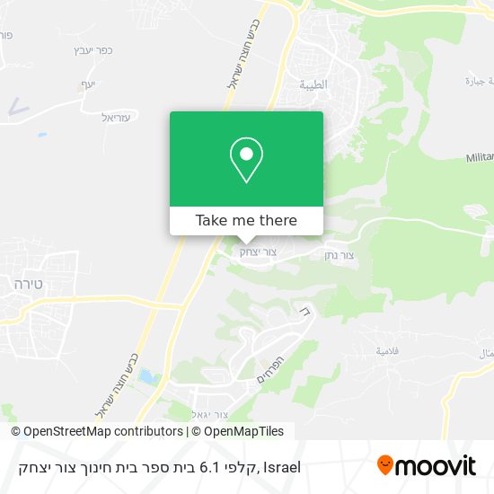 קלפי 6.1 בית ספר בית חינוך צור יצחק map