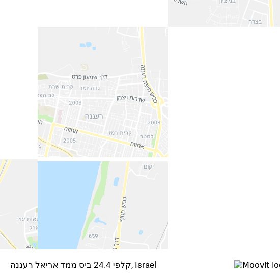 קלפי 24.4 ביס ממד אריאל רעננה map