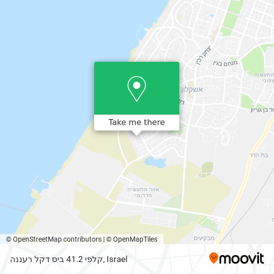 קלפי 41.2 ביס דקל רעננה map