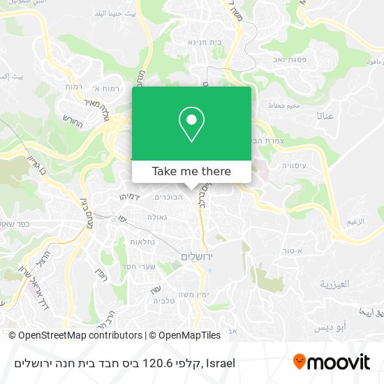 קלפי 120.6 ביס חבד בית חנה ירושלים map
