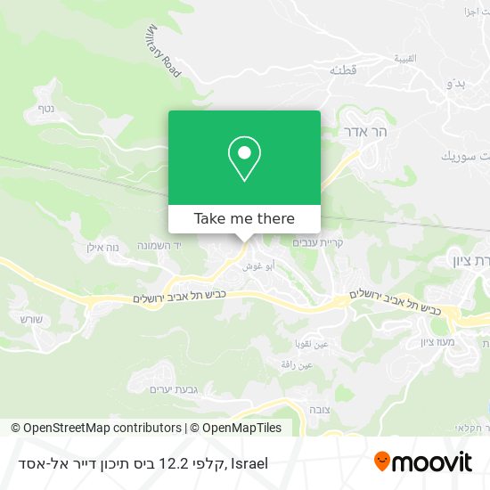 קלפי 12.2 ביס תיכון דייר אל-אסד map