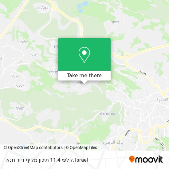 קלפי 11.4 תיכון מקיף דייר חנא map