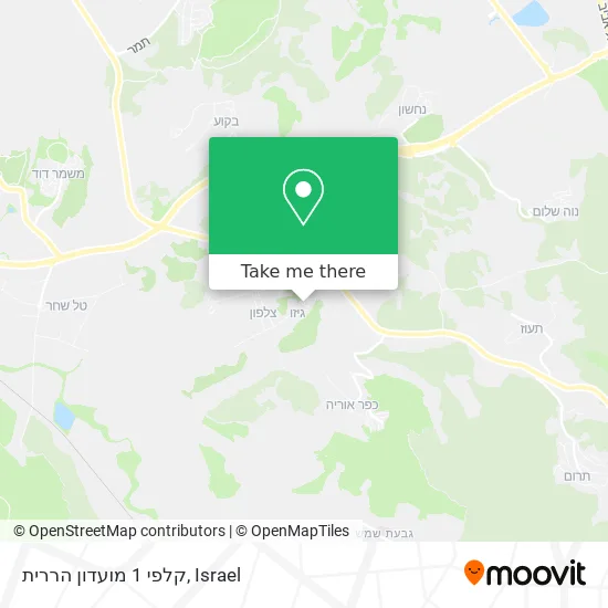 Карта קלפי 1 מועדון הררית